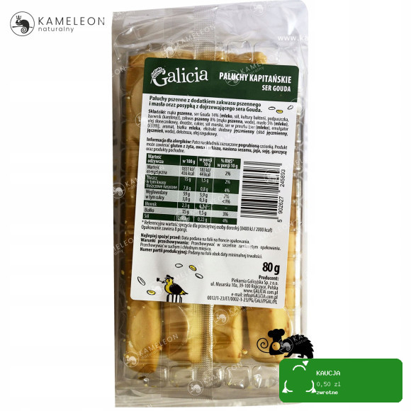 PALUCHY GRUBE PALUSZKI KAPITAŃSKIE SER GOUDA z serem! serowe 80Gx12 0,96KG