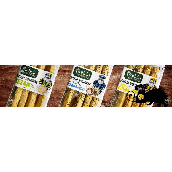 PALUCHY GRUBE PALUSZKI KAPITAŃSKIE SER GOUDA z serem! serowe 80Gx12 0,96KG
