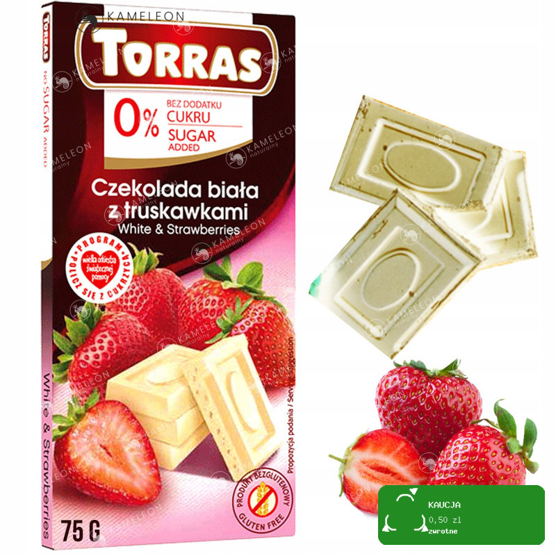 CZEKOLADA BIAŁA BEZ CUKRU GLUTENU mix SMAKÓW ZESTAW 7szt x75g 0,5KG
