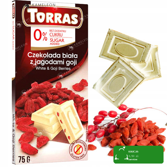 CZEKOLADA BIAŁA BEZ CUKRU GLUTENU mix SMAKÓW ZESTAW 7szt x75g 0,5KG