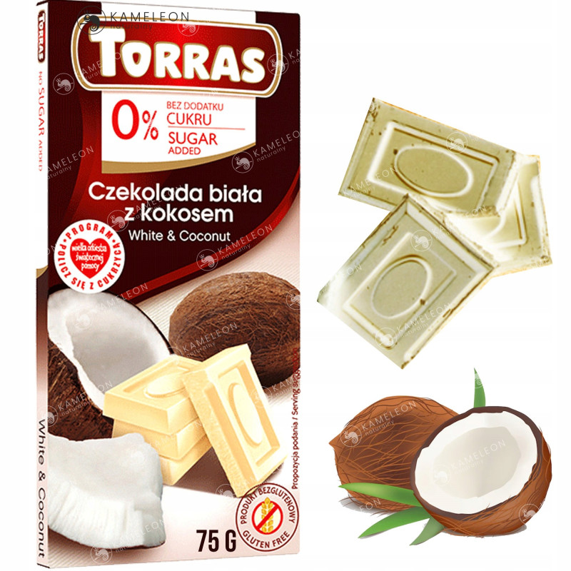 CZEKOLADA BIAŁA BEZ CUKRU GLUTENU mix SMAKÓW ZESTAW 7szt x75g 0,5KG