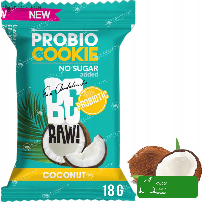 BERAW! PROBIO COOKIE PROBIOTYK MIX SMAKÓW KARMEL MANGO KOKOS po 7szt =21szt