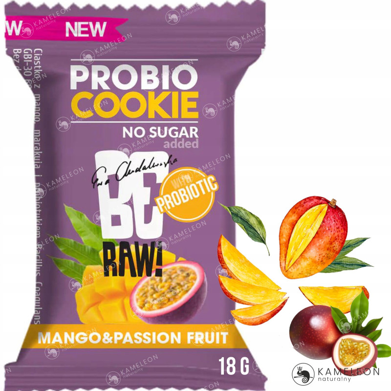 BERAW! PROBIO COOKIE PROBIOTYK MIX SMAKÓW KARMEL MANGO KOKOS po 7szt =21szt