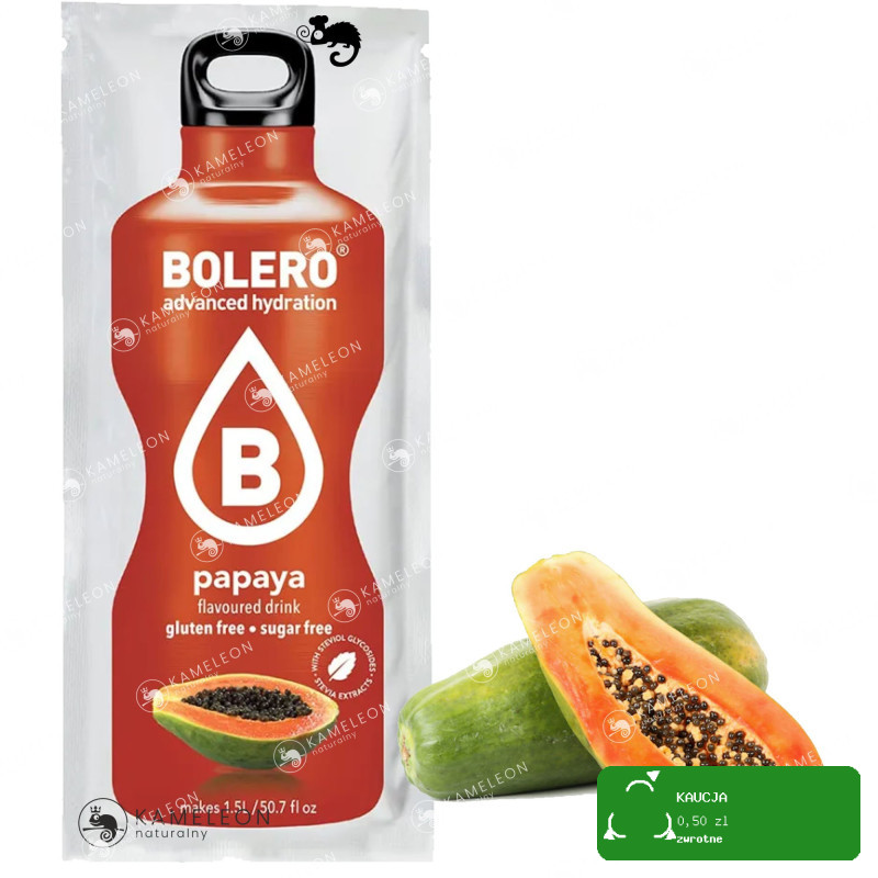 BOLERO DRINK NAPÓJ w proszku PAPAYA PAPAJA 12x9g