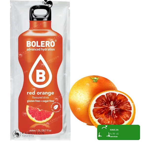 BOLERO DRINK w proszku RED ORANGE POMARAŃCZOWY 12x
