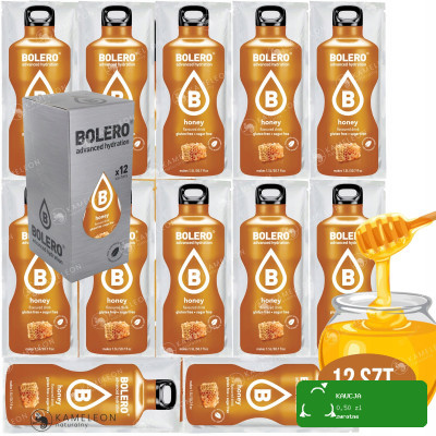 BOLERO DRINK NAPÓJ w proszku HONEY MIÓD stewia 12x