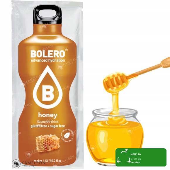 BOLERO DRINK NAPÓJ w proszku HONEY MIÓD stewia 12x
