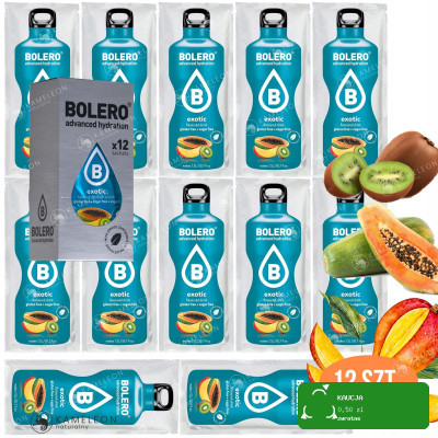 BOLERO DRINK NAPÓJ izotoniczny w proszku bez cukru EXOTIC EGZOTYCZNY 9g x12
