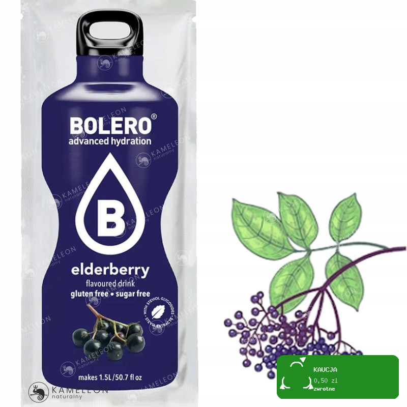 BOLERO DRINK NAPÓJ w proszku ELDERBERRY 9g x 12szt