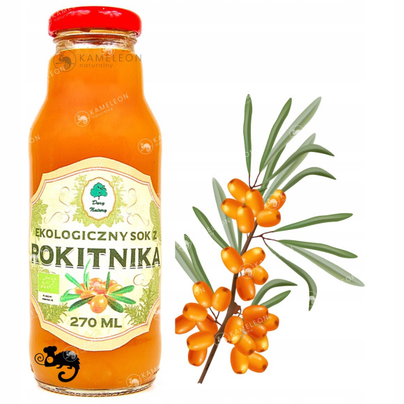 SOK z ROKITNIKA ROKITNIK bez cukru 100% EKO 4x 270ml 1,08L DARY NATURY