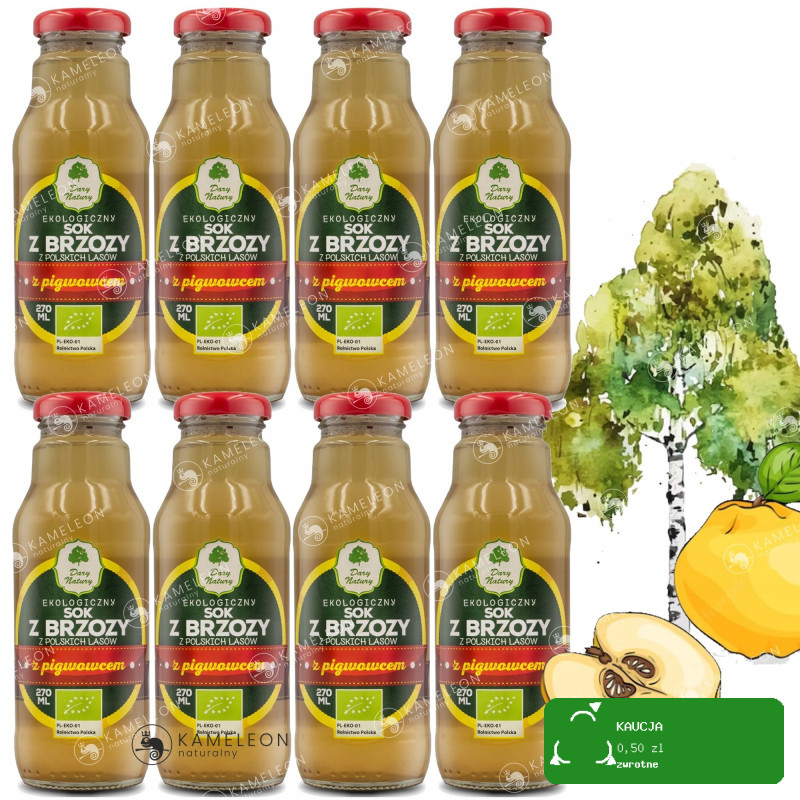 SOK Z BRZOZY Z PIGWOWCEM EKO DARY NATURY x8 2,16L