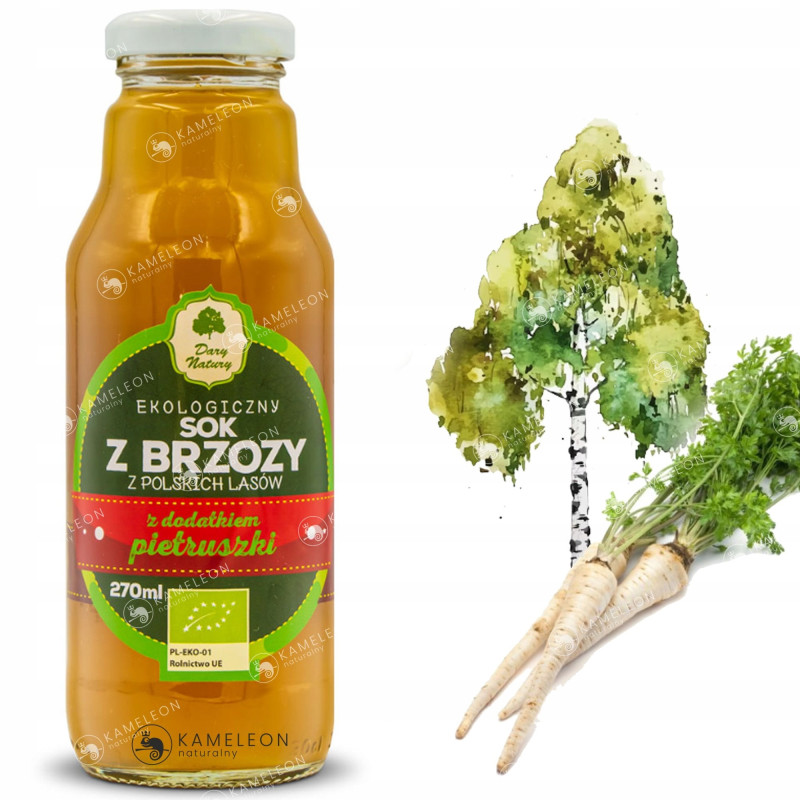 SOK Z BRZOZY Z PIETRUSZKĄ ekologiczny 270ml DARY