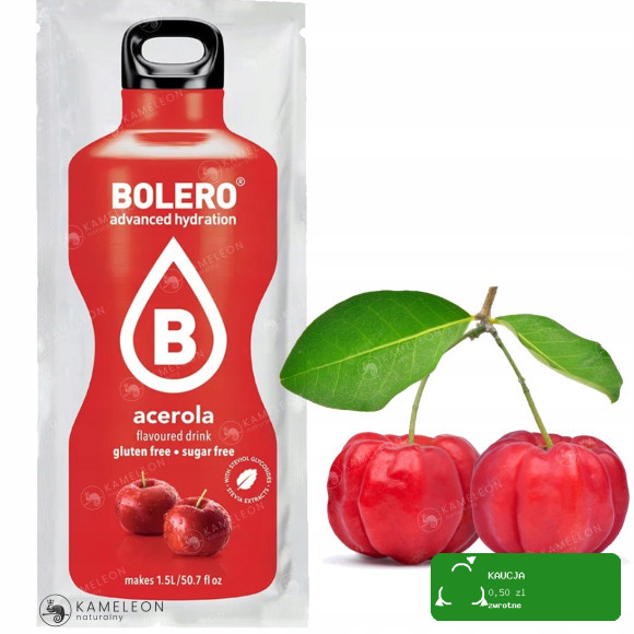 BOLERO DRINK NAPÓJ w proszku ACEROLA ZE STEWIĄ 9g