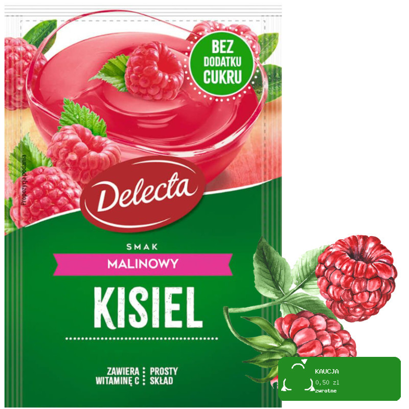 Delecta KISIEL BEZ DODATKU CUKRU mix SMAKÓW 6szt