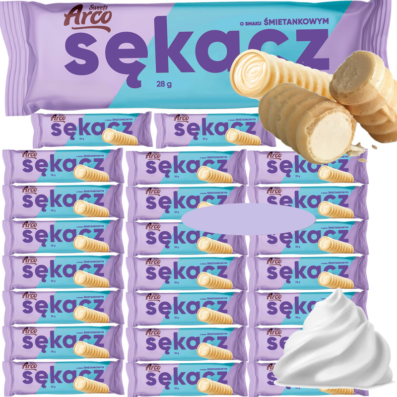 Arco SĘKACZ ŚMIETANKOWY ciastko Z KREMEM 28G x24szt