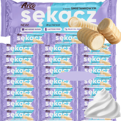 Arco SĘKACZ ŚMIETANKOWY bez CUKRU LAKTOZY 28g x 24szt