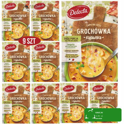 Delecta ZUPA W PROSZKU GROCHÓWKA KUJAWSKA 9szt
