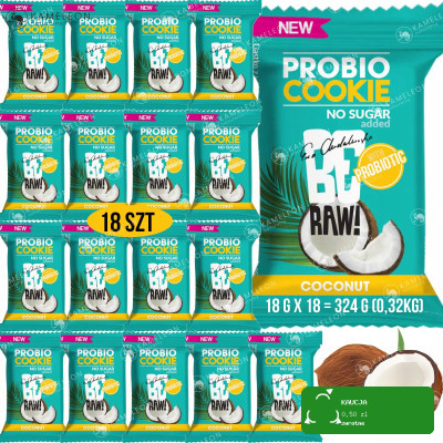 BE RAW! PROBIO COOKIE COCONUT ciastko probiotykx18