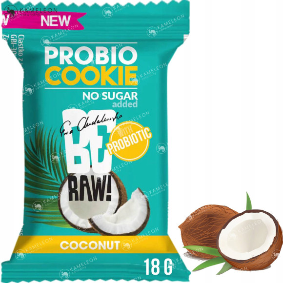 BE RAW! PROBIO COOKIE COCONUT ciastko probiotykx18