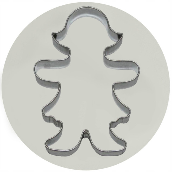FOREMKA FORMA DO CIASTEK METALOWA wykrawacz DZIEWCZYNKA LALECZKA 6,3cm