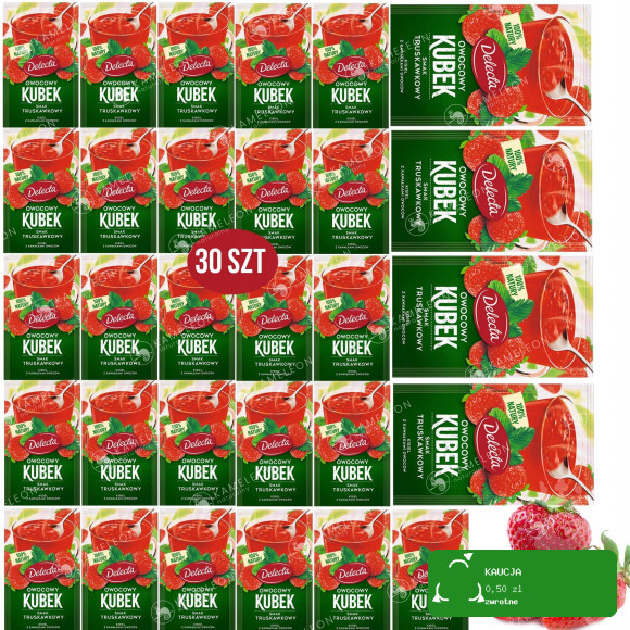 Delecta OWOCOWY KUBEK KISIEL INSTANT truskawka900g