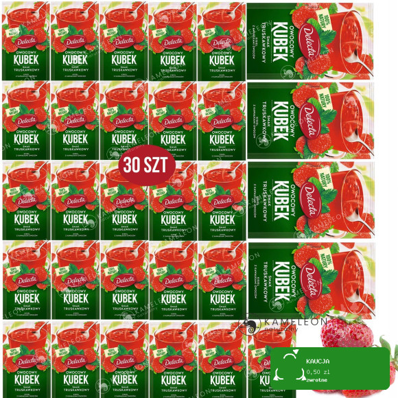 Delecta OWOCOWY KUBEK KISIEL INSTANT truskawka900g