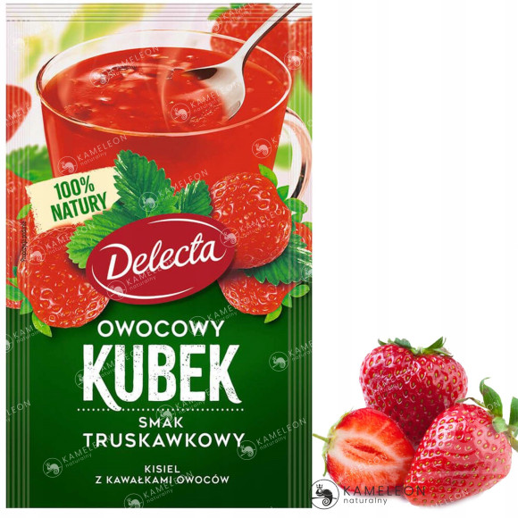 Delecta OWOCOWY KUBEK KISIEL INSTANT truskawka900g