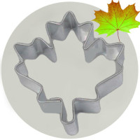 FOREMKA FORMA DO CIASTEK METALOWA wykrawacz LIŚC LISTEK KLONU 3,4 x 3,6cm