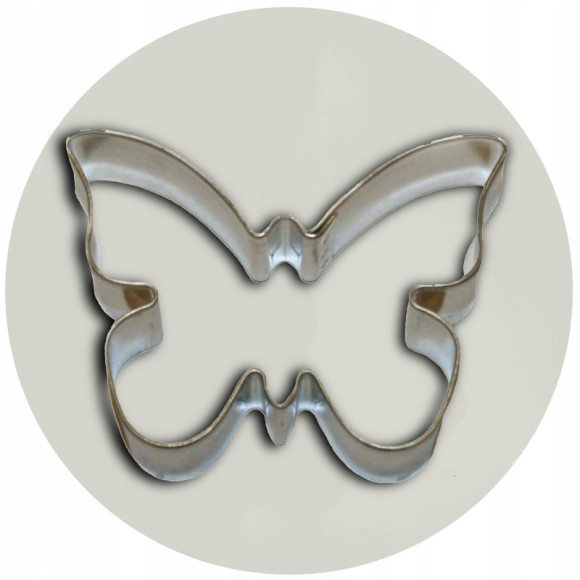 FOREMKA FORMA DO CIASTEK METALOWA wykrawacz MOTYL MOTYLEK 6,5cm x 5cm