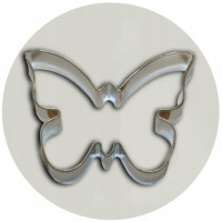 FOREMKA FORMA DO CIASTEK METALOWA wykrawacz MOTYL MOTYLEK 6,5cm x 5cm