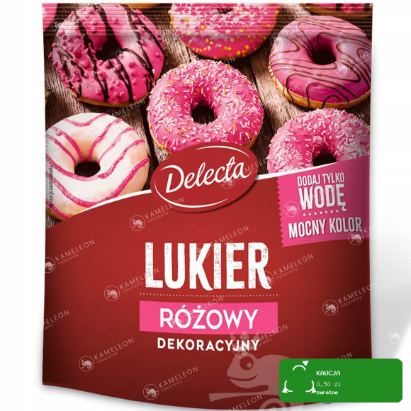 Delecta LUKIER biały+ zielony+ różowy+ żółty 4szt.