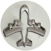 FOREMKA FORMA DO CIASTEK METALOWA wykrawacz SAMOLOT SAMOLOCIK 6,2cm x 6,3cm