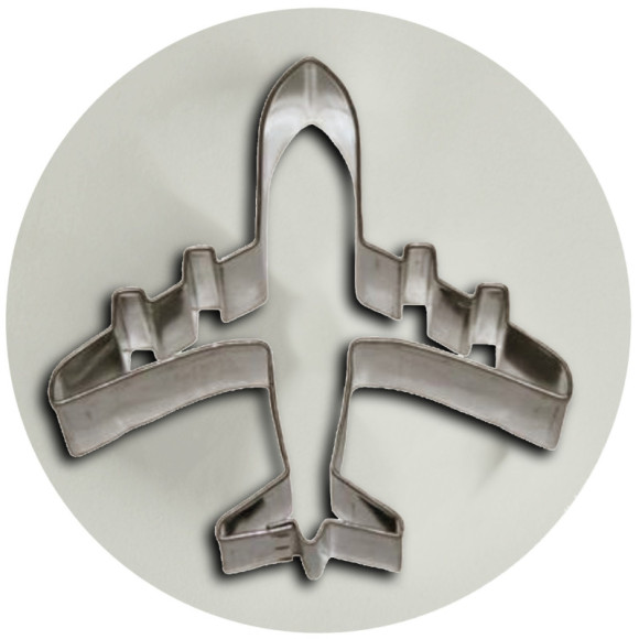 FOREMKA FORMA DO CIASTEK METALOWA wykrawacz SAMOLOT SAMOLOCIK 6,2cm x 6,3cm