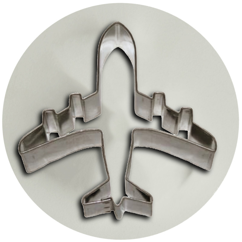 FOREMKA FORMA DO CIASTEK METALOWA wykrawacz SAMOLOT SAMOLOCIK 6,2cm x 6,3cm