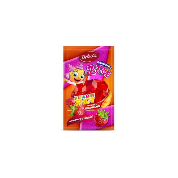Delecta GALARETKA VITAMIN SHOT POZIOMKA ED. ZOZOLE 70g