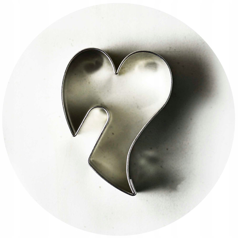 FOREMKA FORMA DO CIASTEK METALOWA wykrawacz SERCE NA FILIŻANKĘ 5,5cm