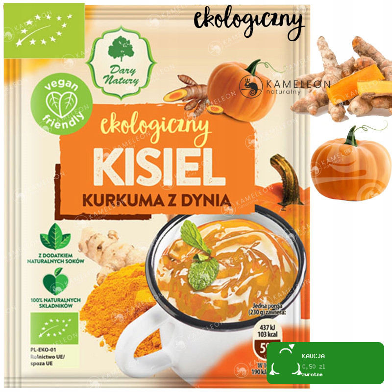 KISIEL eko KURKUMA Z DYNIĄ DARY NATURY 10 sztuk