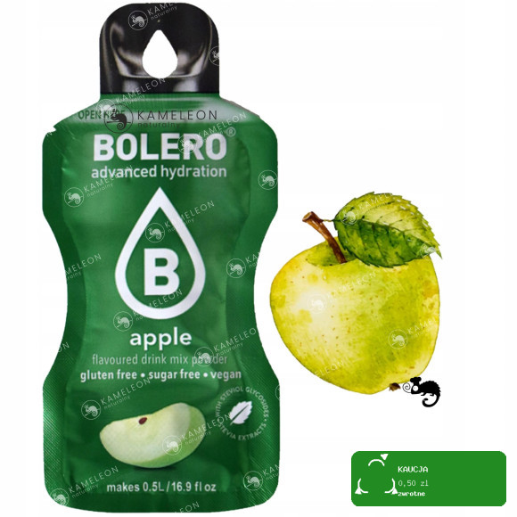 BOLERO DRINK w proszku APPLE JABŁKO jabłkowy 12x3g