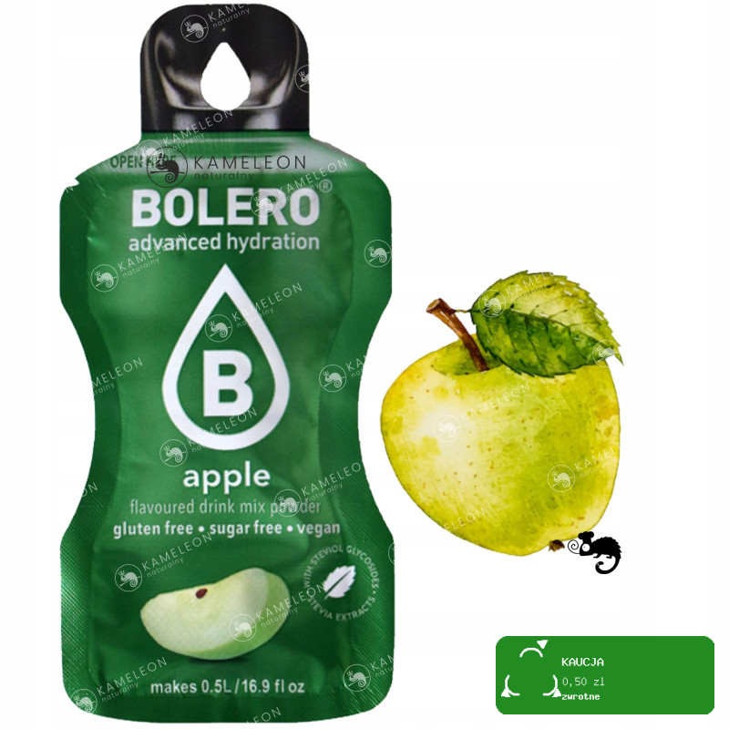BOLERO DRINK w proszku APPLE JABŁKO jabłkowy 12x3g