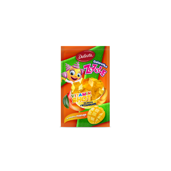 Delecta GALARETKA VITAMIN SHOT MANGO ED. ZOZOLE 70g KRÓTKA