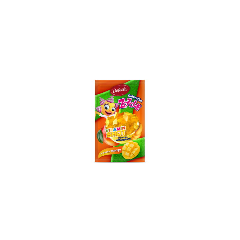 Delecta GALARETKA VITAMIN SHOT MANGO ED. ZOZOLE 70g KRÓTKA