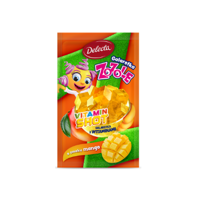 Delecta GALARETKA VITAMIN SHOT MANGO ED. ZOZOLE 70g KRÓTKA