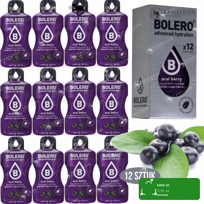 BOLERO DRINK w proszku JAGODY ACAI BERRY 12szt x3g