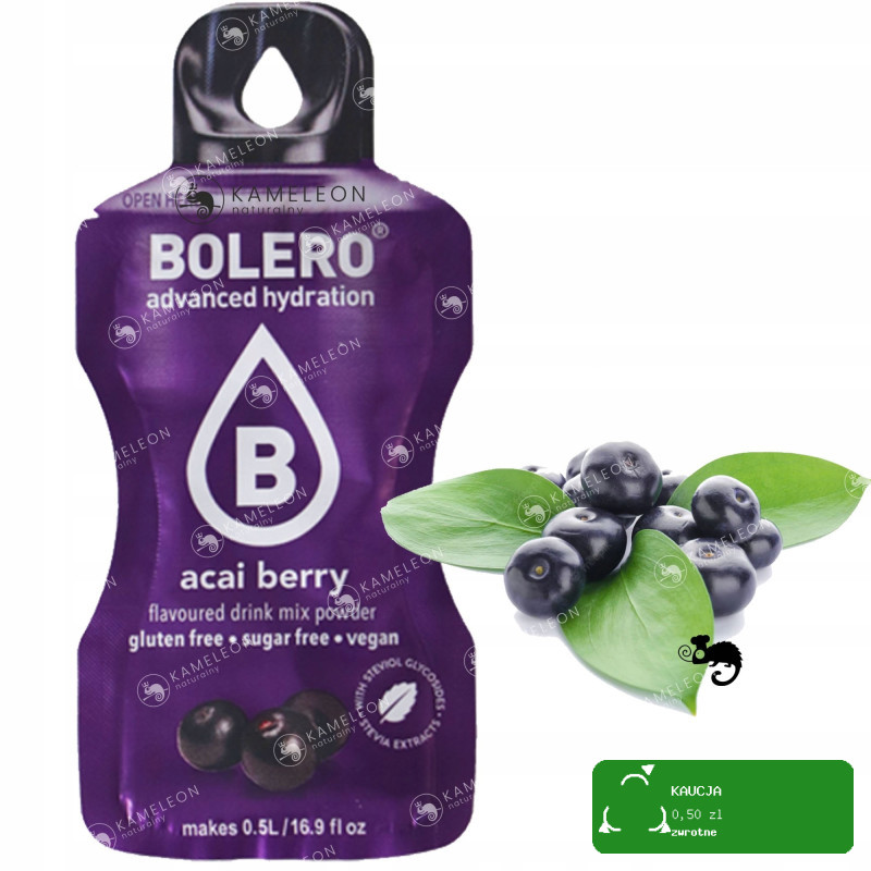BOLERO DRINK w proszku JAGODY ACAI BERRY 12szt x3g