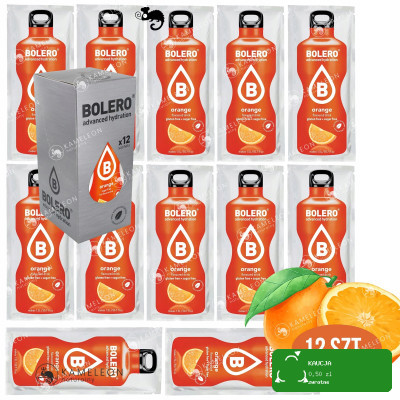 BOLERO DRINK NAPÓJ w proszku ORANGE POMARAŃCZA 12x