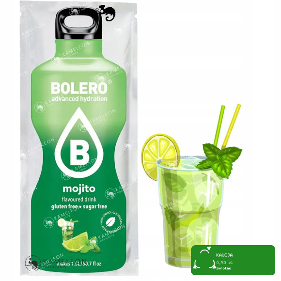 BOLERO DRINK NAPÓJ w proszku MOJITO bez CUKRU 12x