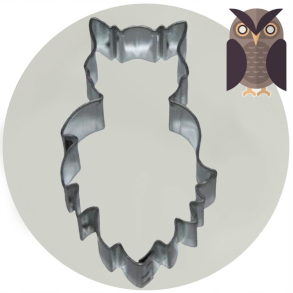 FOREMKA FORMA DO CIASTEK METALOWA wykrawacz SOWA na HALLOWEEN 3,2 x 5,4cm