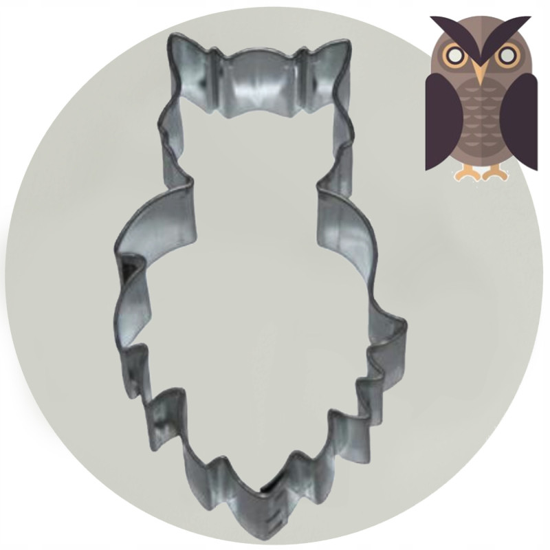 FOREMKA FORMA DO CIASTEK METALOWA wykrawacz SOWA na HALLOWEEN 3,2 x 5,4cm