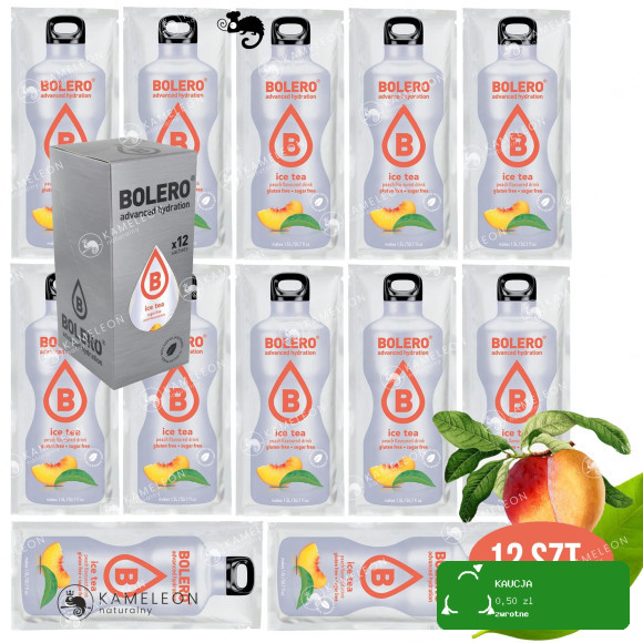 BOLERO DRINK NAPÓJ ICE TEA PEACH BRZOSKWINIA 12szt