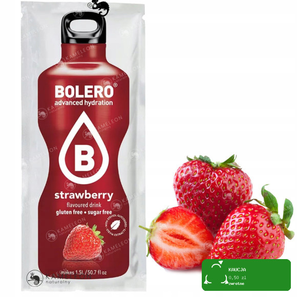 BOLERO DRINK w proszku STRAWBERRY TRUSKAWKOWY 12x9g